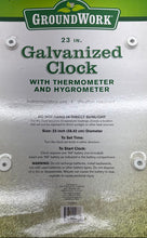 Load image into Gallery viewer, GroundWork Silver Analog With Thermometer And Hygrometer Wall Clock Not Tested
