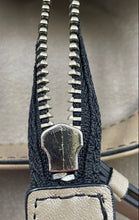 Load image into Gallery viewer, Authentic Tous Womens Gray Leather Inner Pocket Shoulder Handbag Stained Damaged