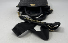 Load image into Gallery viewer, Steve Madden Womens Black Faux Leather Top Zipper Double Handle Crossbody Bag