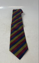 Load image into Gallery viewer, Paolo Rossetti Mens Multicolor Striped Silk Keeper Loop Pointed Tie One Size