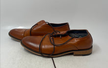 Load image into Gallery viewer, Bruno Marc Mens Brown Round Toe Cap-Toe Lace-Up Formal Oxford Dress Shoes Size 7
