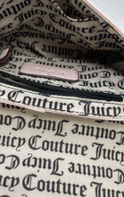 Load image into Gallery viewer, Juicy Couture Womens Light Pink Logo Print Adjustable Strap Crossbody Handbag