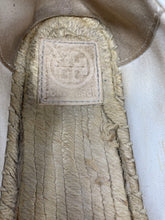 Load image into Gallery viewer, Authentic Tory Burch Womens White Black Ballet Flats 8.5M Stained Dirty Damaged