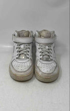 Load image into Gallery viewer, Nike Kids Air Force 1 Mid '07 White Leather Lace-Up Sneaker Shoes Size 3Y
