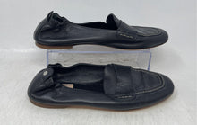 Load image into Gallery viewer, AGL Womens Black Leather Slip-On Round Toe Penny Loafer Shoes Size EUR 40 1/2