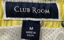 Load image into Gallery viewer, Club Room Mens Yellow Drawstring Elastic Waist Swim Shorts Size Medium