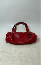Load image into Gallery viewer, Kenneth Cole Womens Red Leather Double Handle Pockets Zip Top Lined Shoulder Bag