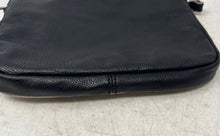 Load image into Gallery viewer, Nine West Womens Gray Black Leather Inner Pocket Adjustable Strap Crossbody Bag