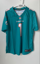 Load image into Gallery viewer, Nike Mens Aqua Dri-Fit NFL Miami Dolphins Tua Tagovailoa #1 Jersey Size XL