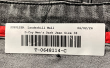 Load image into Gallery viewer, D-Coy Mens Dark Gray Denim Pockets Slim Fit Skinny Leg Jeans Size 38