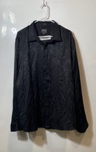 Load image into Gallery viewer, Guess Mens Black Paisley Printed Long Sleeve Collared Button-Up Shirt Size XL