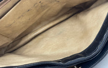 Load image into Gallery viewer, Supreme Womens Black Leather Double Buckle Inner Pockets Zipper Shoulder Bag