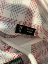 Load image into Gallery viewer, Hugo Boss Mens Multicolor Collared Long Sleeve Dress Shirt Size 15