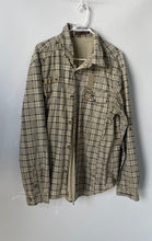 Load image into Gallery viewer, Indigo-30 Mens Beige Plaid Long Sleeve Collared Button-Up Shirt Size XL