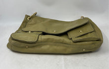 Load image into Gallery viewer, Antonio Melani Womens Green Leather Inner Outer Pockets Stitching Shoulder Bag