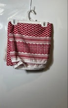 Load image into Gallery viewer, Mens Red White Geometric Islamic Traditional Palestinian Keffiyeh Headscarf