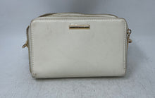 Load image into Gallery viewer, Anne Klein Womens White Faux Leather Double Zip-Around Crossbody Handbag