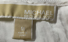 Load image into Gallery viewer, Michael Kors Womens White Sleeveless Cowl Neck Blouse Top Size Medium