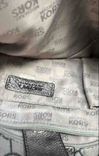 Load image into Gallery viewer, Michael Kors Womens Ludlow Silver Gray Monogram Print Inner Pockets Shoulder Bag
