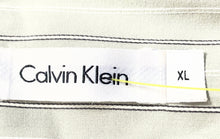 Load image into Gallery viewer, Calvin Klein Mens Green Striped Spread Collar Long Sleeve Button-Up Shirt Sz XL