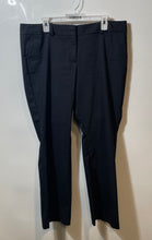 Load image into Gallery viewer, Ann Taylor Womens Black Regular Fit Flat Front Straight Leg Dress Pants Size 14P