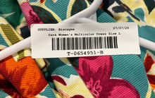 Load image into Gallery viewer, Zara Womens Multicolor Floral Sleeveless Round Neck Cut Out Mini Dress Size L