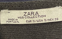 Load image into Gallery viewer, Zara Womens Blue Asymmetrical Layered Flounce Hem Detail Mini Skirt Size Small
