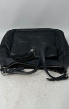 Load image into Gallery viewer, Karl Lagerfeld Womens Black Leather Inner Outer Pockets Shoulder Purse