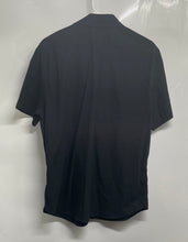 Load image into Gallery viewer, Express Mens Black Short Sleeve Pocket Spread Collar Button-Up Shirt Size Large