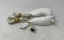 Load image into Gallery viewer, Nintendo Wii White Wired Controller Nunchuk Lot Of 2 Pieces Not Tested