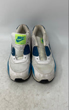 Load image into Gallery viewer, Nike Womens Air Max 90 White Blue Low Top Sneaker Shoes Size 8 No Laces