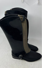 Load image into Gallery viewer, Melissa Womens Black Equestrian Knee-High Convertible Riding Rain Boots Size 5