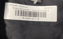 Load image into Gallery viewer, Neiman Marcus Mens Black Short Sleeve Spread Collar Button-Up Shirt Size M