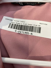 Load image into Gallery viewer, Zara Womens Pink Satin Pointed Collar Long Sleeve Pullover Mini Dress Size XS