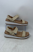 Load image into Gallery viewer, Lucky Brand Womens Iadan Beige Hook & Loop Platform Slingback Sandals Size 7.5M
