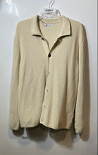 Load image into Gallery viewer, Zara Mens Beige Knitted Long Sleeve Button Front Cardigan Sweater Size Medium