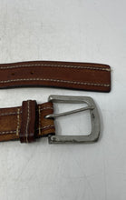Load image into Gallery viewer, Mens Brown Genuine Leather Vintage Style Adjustable Buckle Dress Belt Size XL