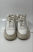 Load image into Gallery viewer, Nike Womens Court Vision Mid CD5436-106 White Beige Lace-Up Sneakers Shoes Sz 7