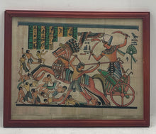 Load image into Gallery viewer, Delta Papyrus Factory Egyptian Ancient Egypt Wall Decor Framed Art Painting