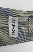 Load image into Gallery viewer, Alfani Mens Multicolor Striped Print Keeper Loop Adjustable Pointed Tie