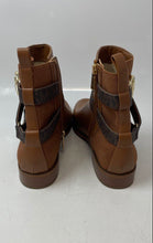Load image into Gallery viewer, Michael Kors Womens Rory Brown Leather Side Zip Ankle Booties Size 8.5 M