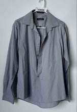 Load image into Gallery viewer, Pierre Cardin Mens Gray Long Sleeve Slim Fit Dress Shirt Size M 15-15.5 34/35