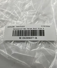 Load image into Gallery viewer, Cherokee Mens Beige Faux Leather Waterproof Lace-Up Ankle Combat Boots Size 9