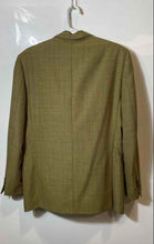 Load image into Gallery viewer, Toscanini Collezione Oro Mens Green Textured Three-Button Blazer Size 48