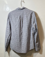 Load image into Gallery viewer, Original Penguin Mens Gray Printed Long Sleeve Collared Button-Up Shirt Size L