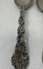 Load image into Gallery viewer, Vintage Set Of 2 Pcs Godinger Silver-Tone Grape Vine Pattern Serving Spoons