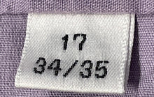 Load image into Gallery viewer, Pierre Cardin Mens Purple Long Sleeve Collared Formal Dress Shirt Size 17