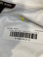 Load image into Gallery viewer, Michael Kors Mens White Short Sleeve Pullover T-Shirt Size Small