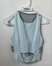 Load image into Gallery viewer, Lululemon Womens Light Blue Mesh Strap Activewear Cropped Tank Top Size 8