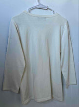 Load image into Gallery viewer, Karl Lagerfeld Paris Womens White Black Floral Lace 3/4 Sleeve Blouse Top Size M